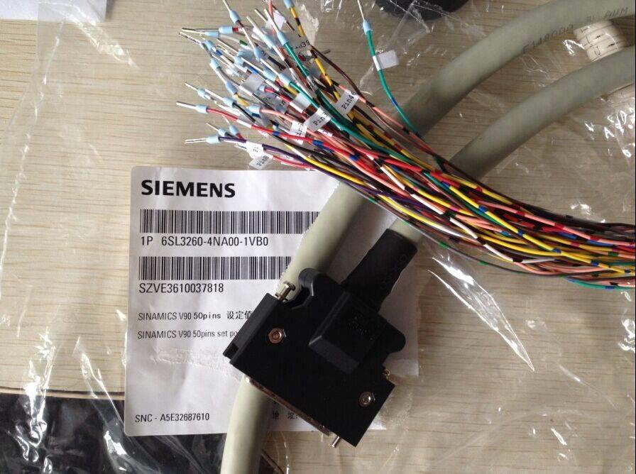 ！西门子6SL3260-4NA00-1VB0 V90控制电缆(含50针接头及1m电缆线)