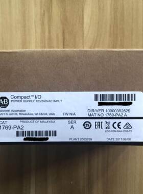 1769-PA2 原装美国AB罗克韦尔PLC模块CompactLogix系列询价