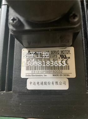 ￥原装拆机台达伺服电机ECMA-E31310PS 1KW 包好， 询价