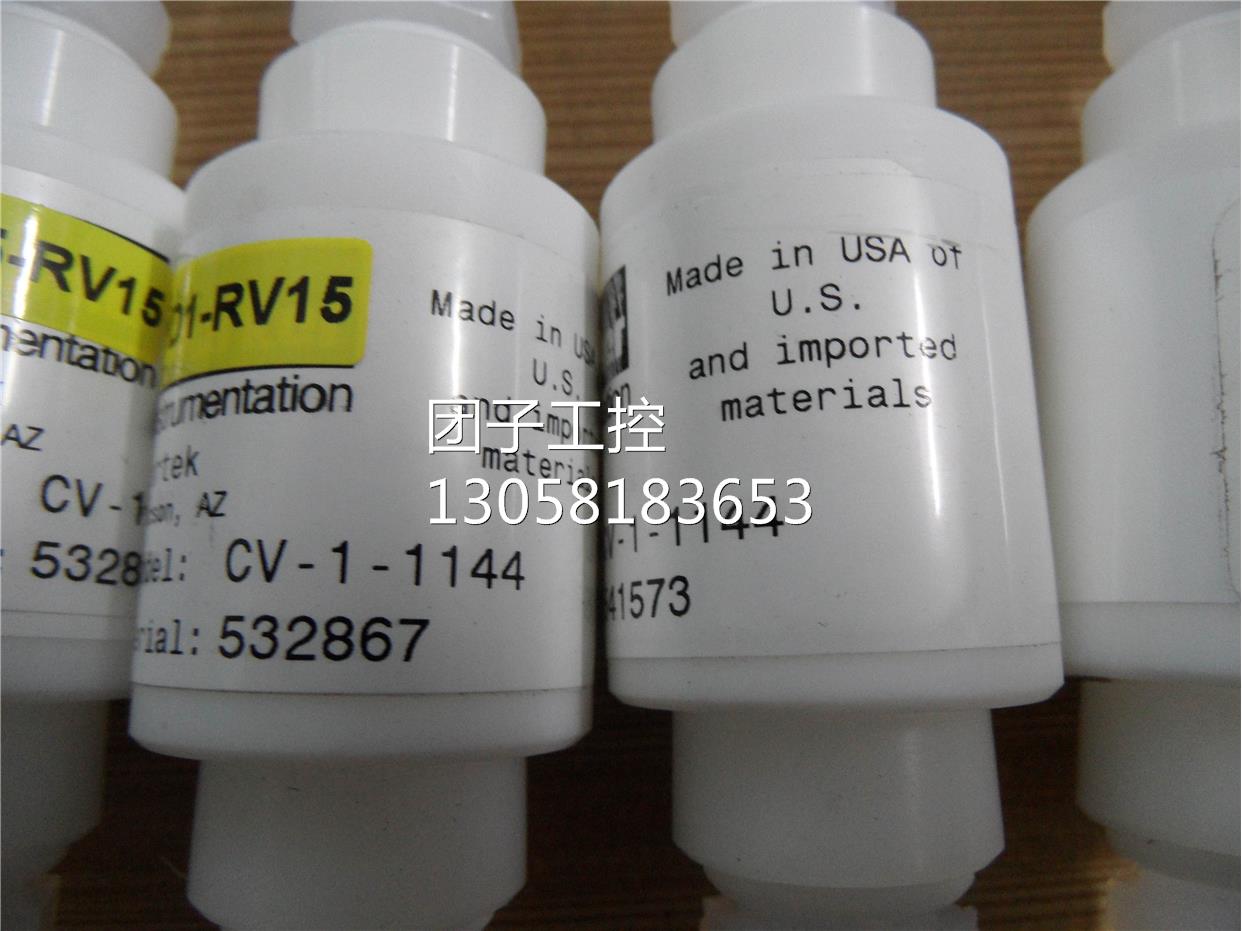 ￥美国PARKER 派克Teflon特氟龙 PFA单向阀止回阀 CV-1-1144 耐酸