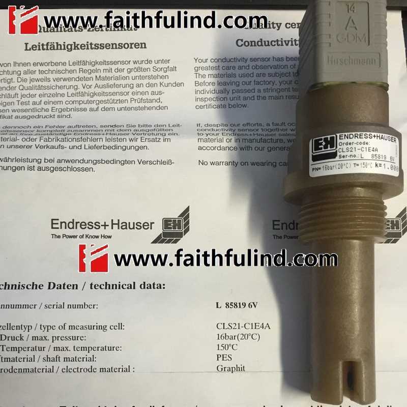 @E+H CLS21-C1E4A 恩德斯豪斯全新电导率电极询价