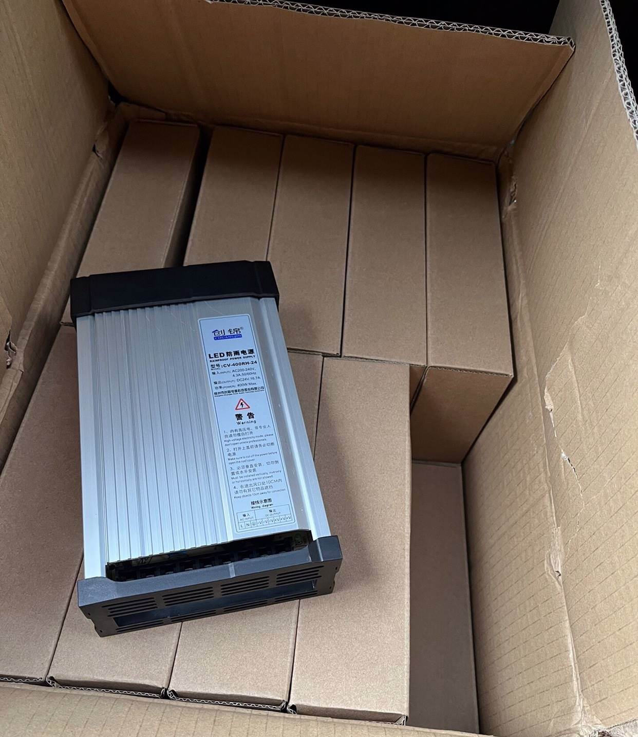 ！兴隆工控创联防雨电源CV-400RH-24V开关电源 400W24V发光字专用