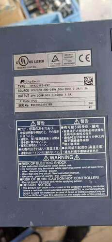 $富士驱动器 RYH201F5-VV2询价
