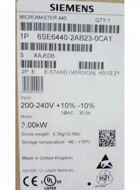 6SE6430-2AD37-5FA0西门子430变频器75kW6SE64302AD375FA0询价