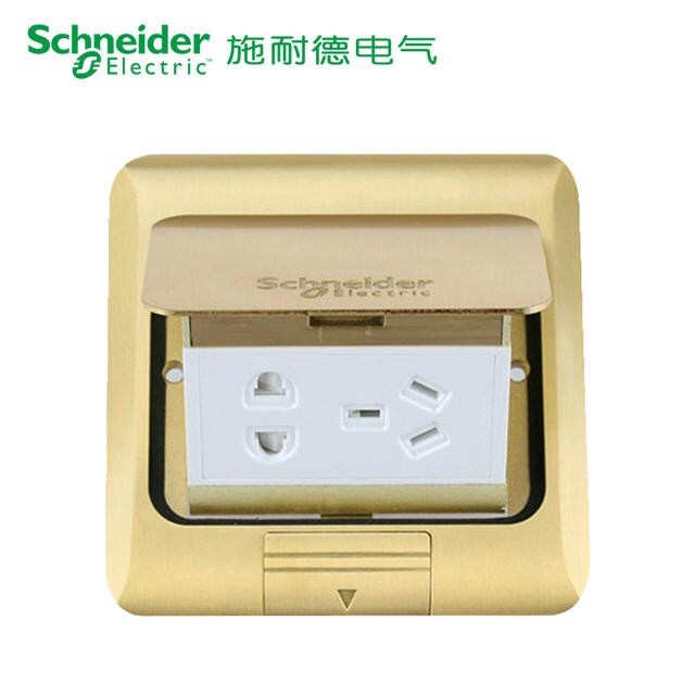 施耐德五孔地插弹起式E225弹地插