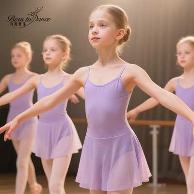 女童吊带舞蹈服练功演出服体操服