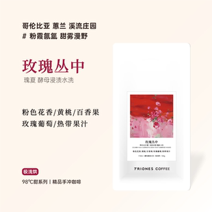 哥伦比亚 溪流庄园 瑰夏 酵母浸渍水洗 玫瑰丛中 精品手冲咖啡豆