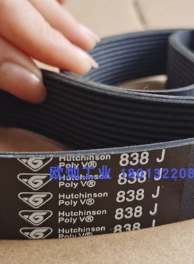 哈金森多楔带4PJ838 法国HUTCHINSON PJ木工机械机械专用橡胶皮带