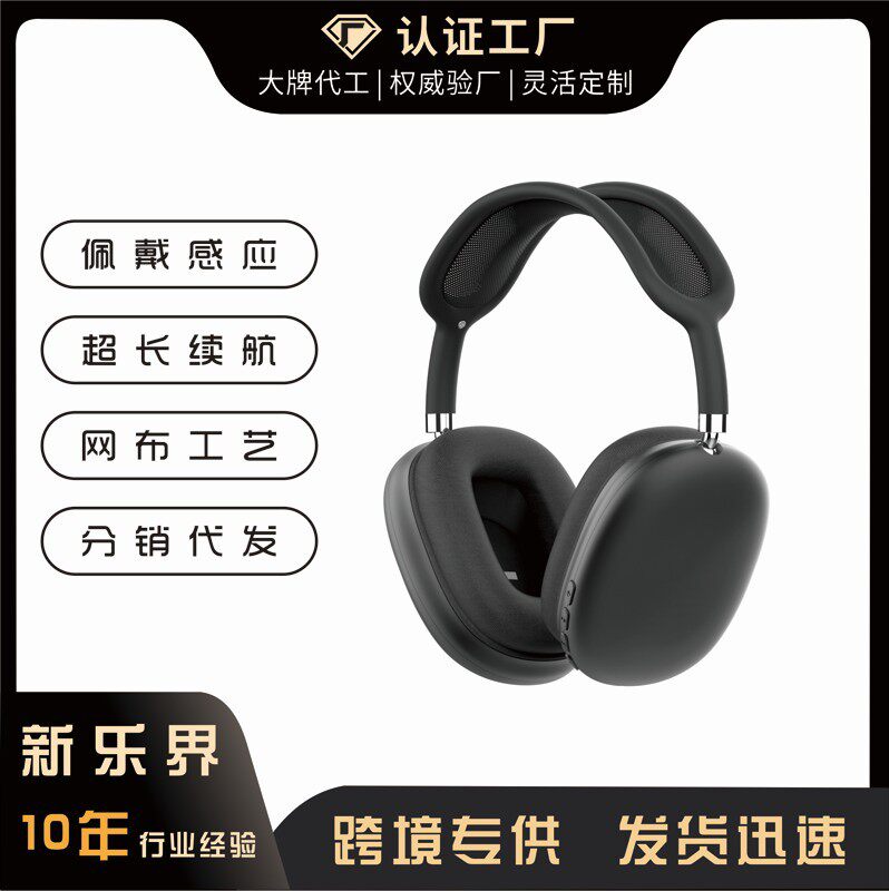 B1蓝牙耳机无线续航超长耳麦头戴式华强北跨境爆款2026新款耳机