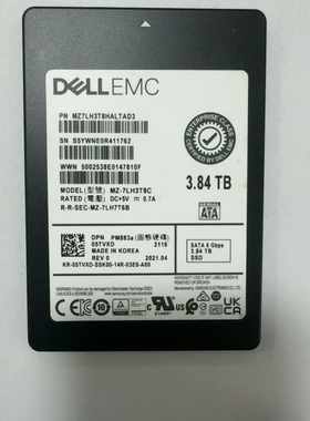 Dell/戴尔 3.84TB MZ-7LH3T8C PM883a 05TVXD 原装拆机