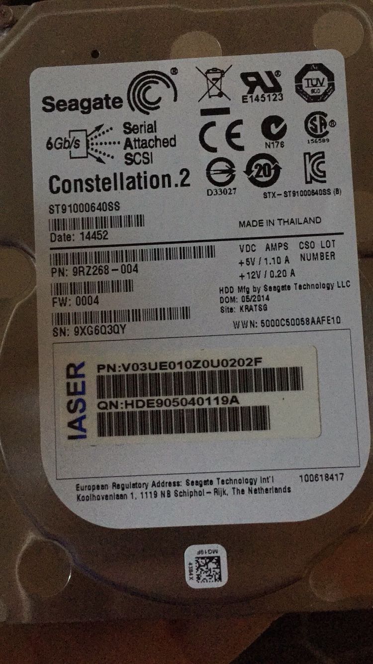 浪潮1TSAS 2.5 原装浪潮 ST91000640SS