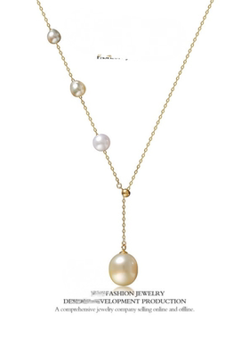 18K金南洋金珠akoya海水珍珠项链