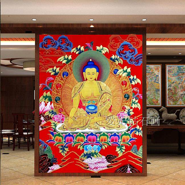 新款客厅DIY钻石绣贴钻满钻印花十字绣钻石画带钻唐卡药师佛菩萨