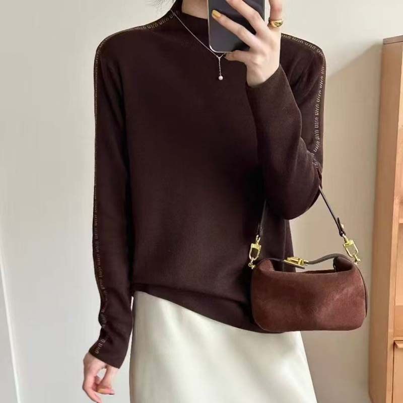春秋冬季新款雪莲海霞品牌时尚轻奢百搭小立领带钻薄款打底羊毛衫,女装/女士精品,毛衣,淘宝优惠券,粉丝福利购,淘宝优惠卷