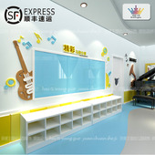 幼儿园主题墙展示板环境布置墙面装 饰文化墙宣传栏音乐培训教室