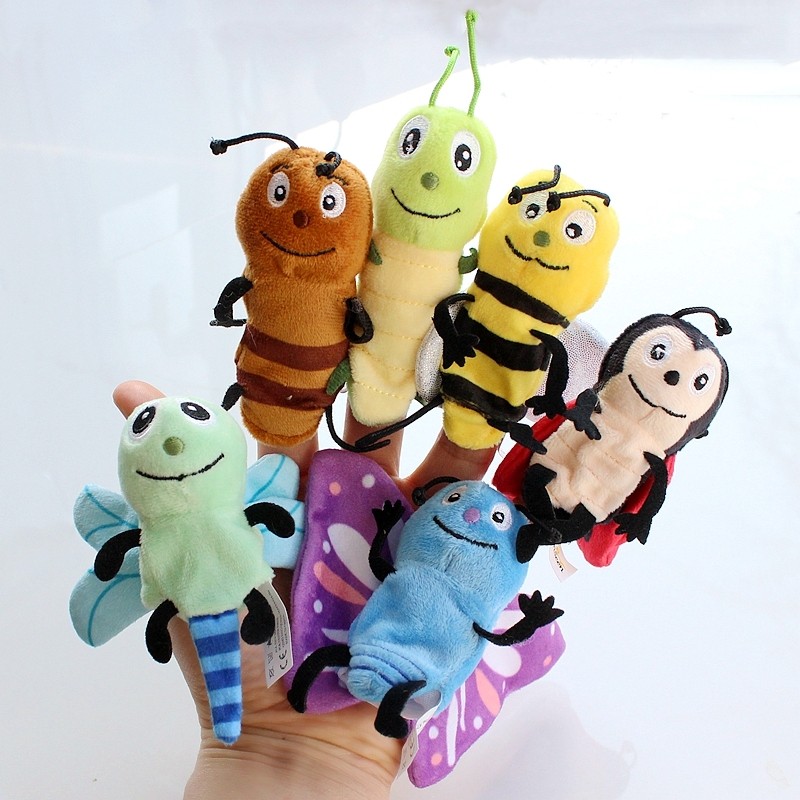 毛毛虫蝴蝶动物指偶蜜蜂昆虫系列手指玩偶幼儿园儿童早教毛绒玩具,玩具/童车/益智/积木/模型,毛绒/玩偶/公仔/布艺类玩具,淘宝优惠券,粉丝福利购,淘宝优惠卷
