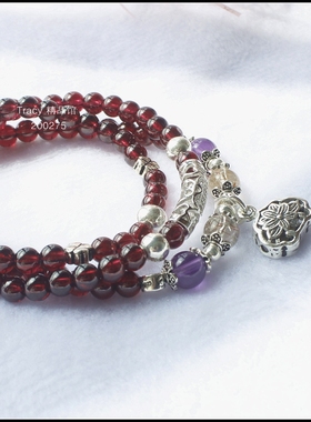 原创设计风玻璃体泰银两用款手链