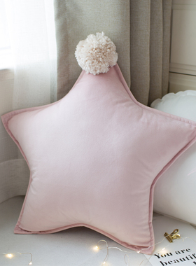 创意星星可爱午睡抱枕沙发床上少女心床头网红靠垫办公室靠枕定制