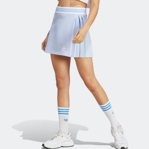 Adidas女子运动休闲花朵A字短裙