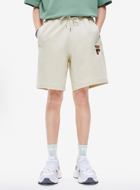 斐乐/FILA五分裤情侣款夏季新款休闲透气针织运动短裤T11U226601F