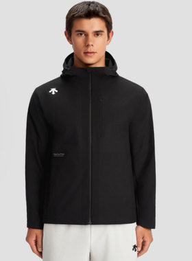 陈伟霆同款DESCENTE/迪桑特男子凉感透气连帽夹克外套D4231TWB55