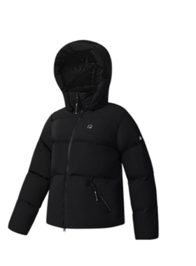 FILA斐乐女子羽绒服2025冬季新款健身运动保暖连帽外套A11W541905
