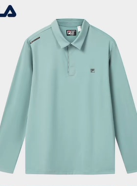 斐乐男子针织长袖POLO衫2026春新款休闲简约基础上衣F11M613214F