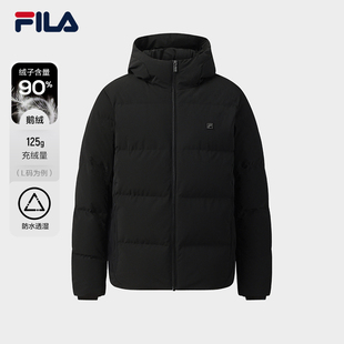 鹅绒FILA斐乐男子羽绒服时尚 休闲基础连帽保暖外套F51M543902F