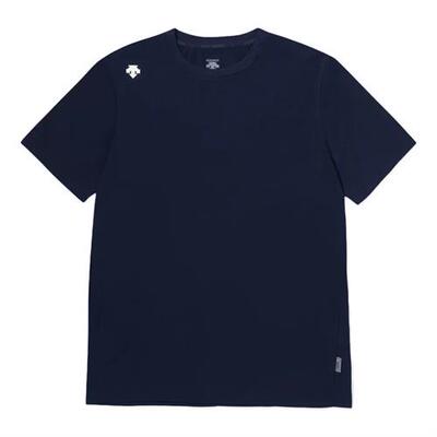 迪桑特Logo圆领透气速干短袖