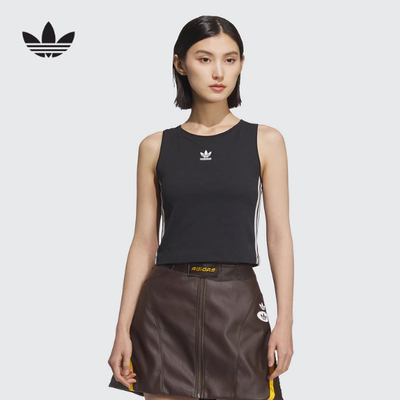 adidas阿迪达斯女无袖T恤新款带胸垫运动背心KB6418KB6417KB6419