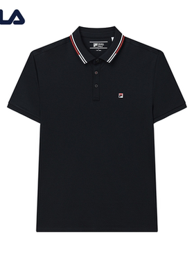 FILA 斐乐男子短袖POLO夏季时尚休闲短袖透气舒适T恤F11M221101F