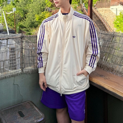 Adidas阿迪达斯三叶草新款情侣款款立领运动夹克外套JD5267JD5269