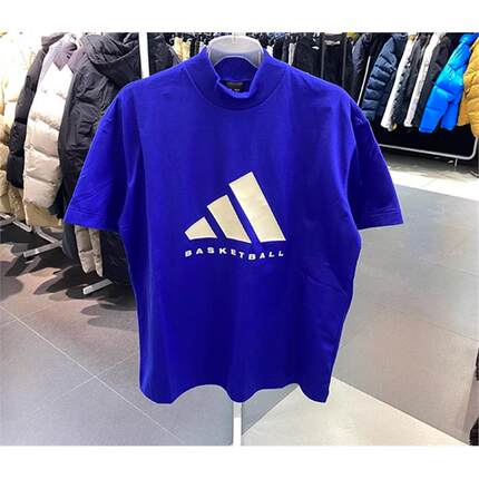 阿迪达斯adidas男女训练半高领短袖透气t恤IX1968 IX1967 IX1970