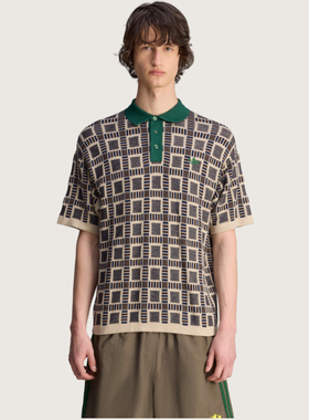 Adidas x BRAIN DEAD联名款运动时尚舒适休闲短袖T恤POLO衫JN7151