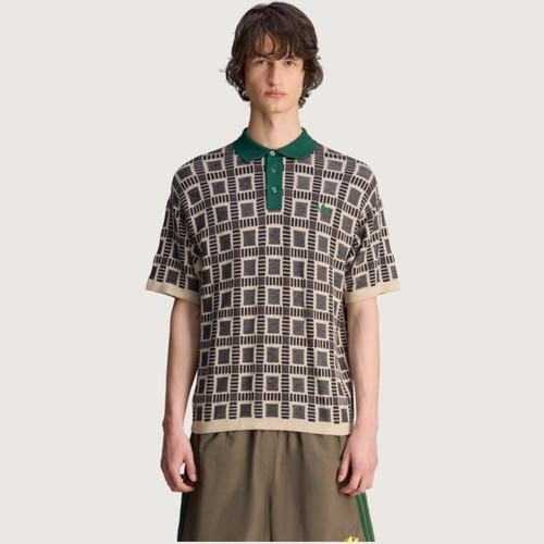Adidas x BRAIN DEAD联名款运动时尚舒适休闲短袖T恤POLO衫JN7151