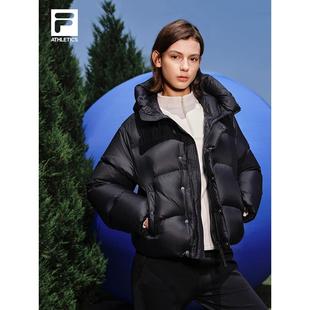 FILA斐乐羽绒服女运动宽松保暖连帽户外外套双头拉链A51W541903