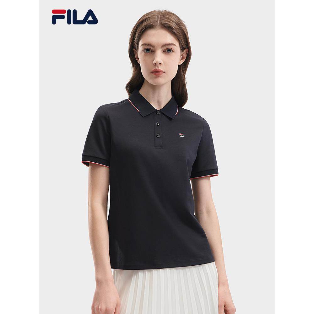 FILA 斐乐 女子短袖POLO衫 夏季透气商务休闲翻领T恤F11W421106F,运动服/休闲服装,运动POLO衫,淘宝优惠券,粉丝福利购,淘宝优惠卷