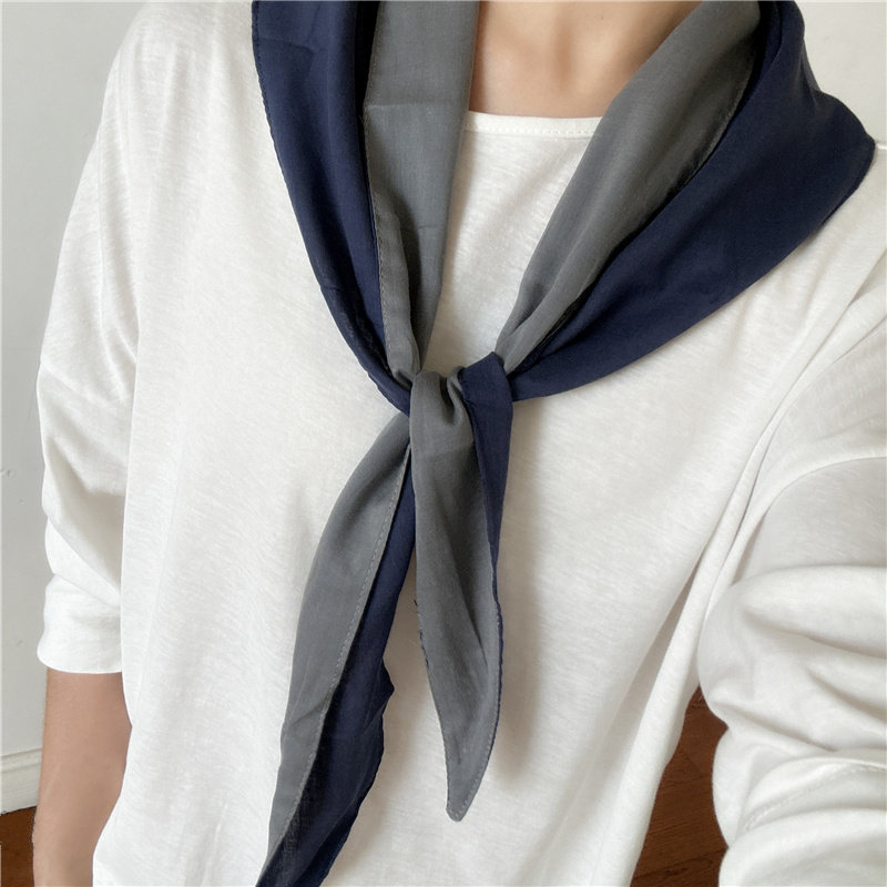 新款棉麻围巾女春秋薄款三角巾丝巾男士护颈冬季围脖百搭装饰领巾