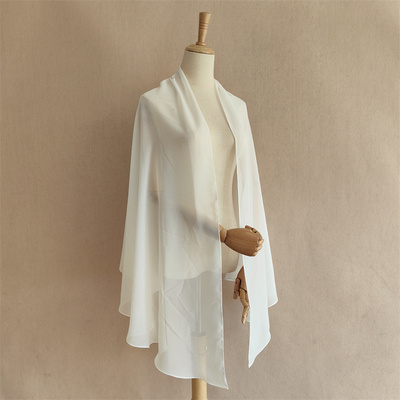 涵妃娅春秋长款雪纺开衫披肩