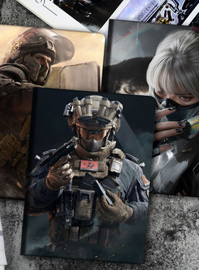 三角洲行动iPadPro2025保护套10代水墨云图苹果air6平板壳深蓝10.2寸游戏周边mini2345适用迷你789代威龙小米