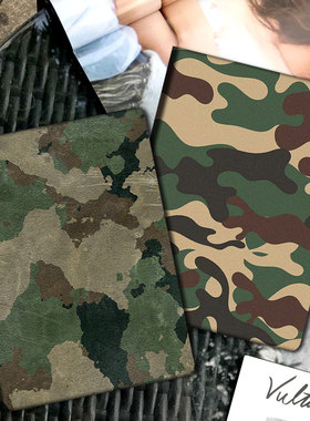 适用新ipad2024保护套10.9寸军事迷彩air4/5退伍迷你2/3平板壳10代防摔mini6军迷10.2军旅兵哥哥56789代小米7