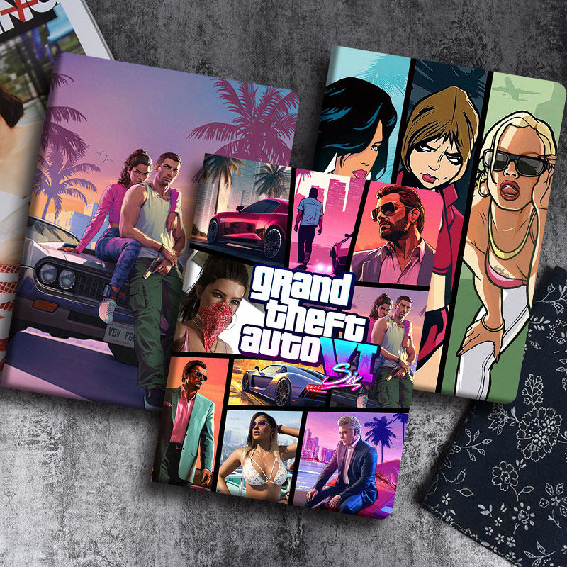 侠盗猎车手ipad2025保护套pro11游戏GTA6苹果10代air23平板壳mini45迷你6防摔10.2罪恶都市6789代适用于小米7