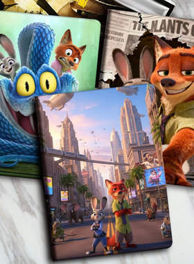 华为matepad11.5平板壳疯狂动物城air12寸尼克SE10.4荣耀平板10保护套X9pro朱迪V8电影周边M610.8适用VIVOPPO