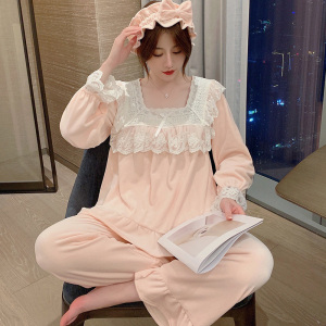 睡衣女秋冬季新款银狐绒家居服金丝绒保暖宫廷风公主甜美春秋套装