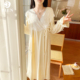 BIEN海岛绒睡袍女秋冬季 甜美可爱公主家居服可外穿薄绒双面绒冬天