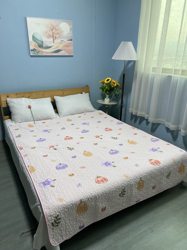 床盖韩国纯棉斜纹榻榻米垫不皱