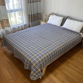 夏新款 外贸纯棉床盖绗缝被双面全棉夹棉夏被双人榻榻米垫炕单四季