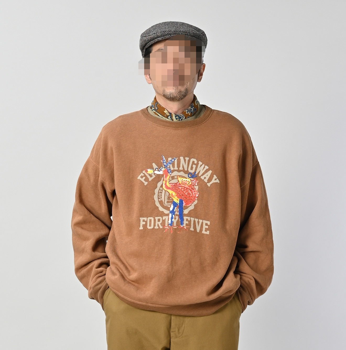 日系2025秋冬圆领长袖加绒卫衣