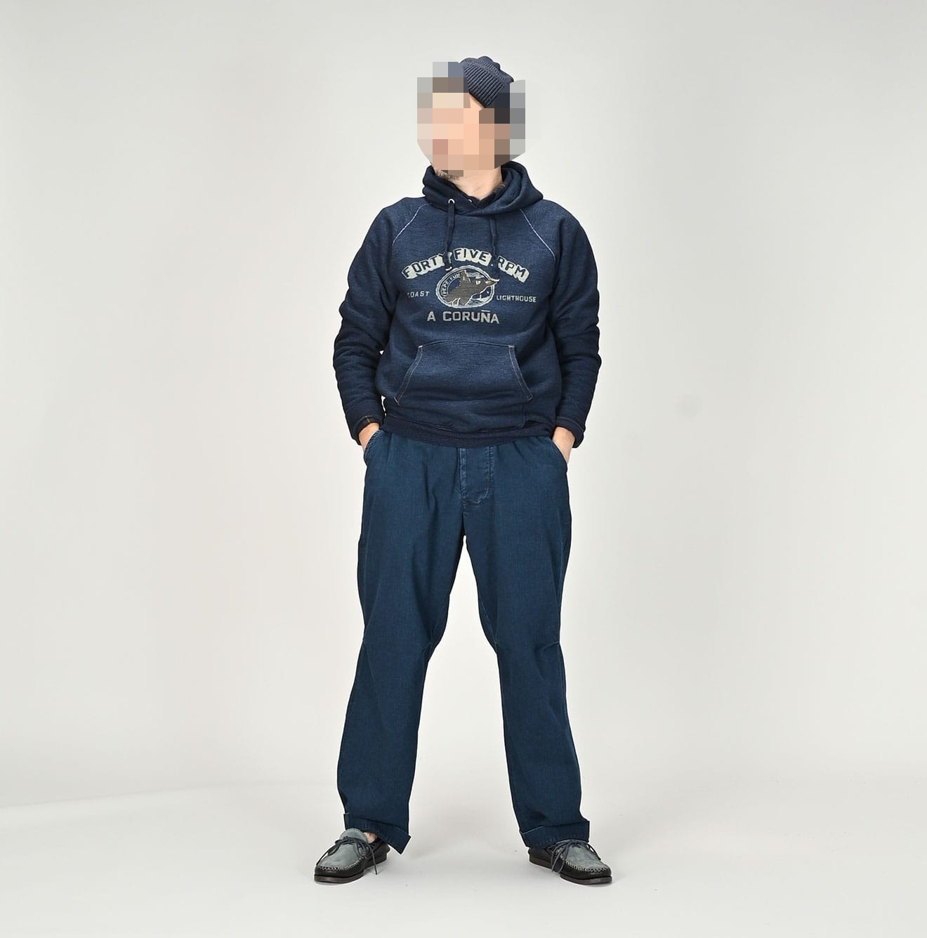 日系2025秋冬长袖连帽45卫衣