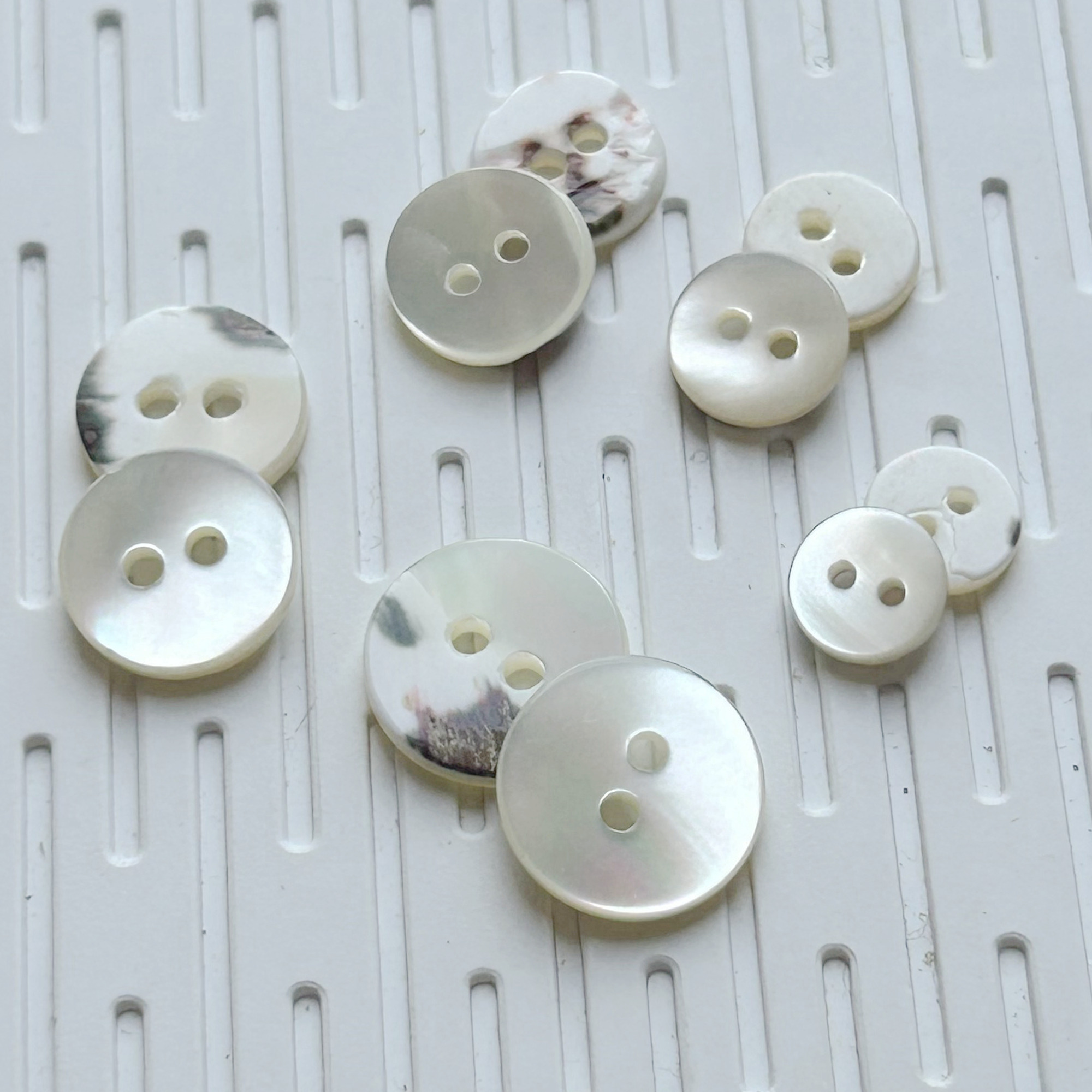 天然贝壳扣平面塔螺贝衬衫纽扣